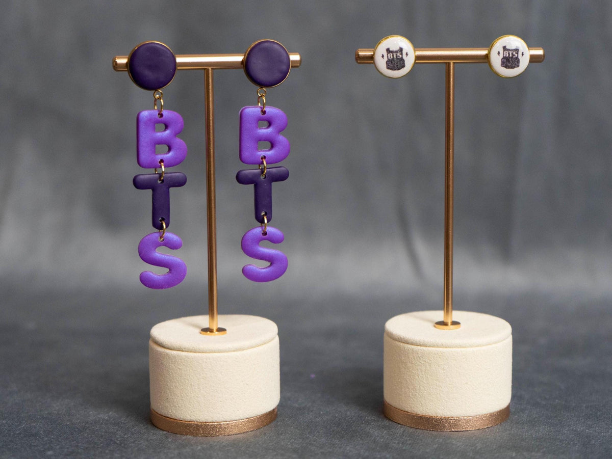 ARMY Polymer Clay Studs Earrings —Handmade