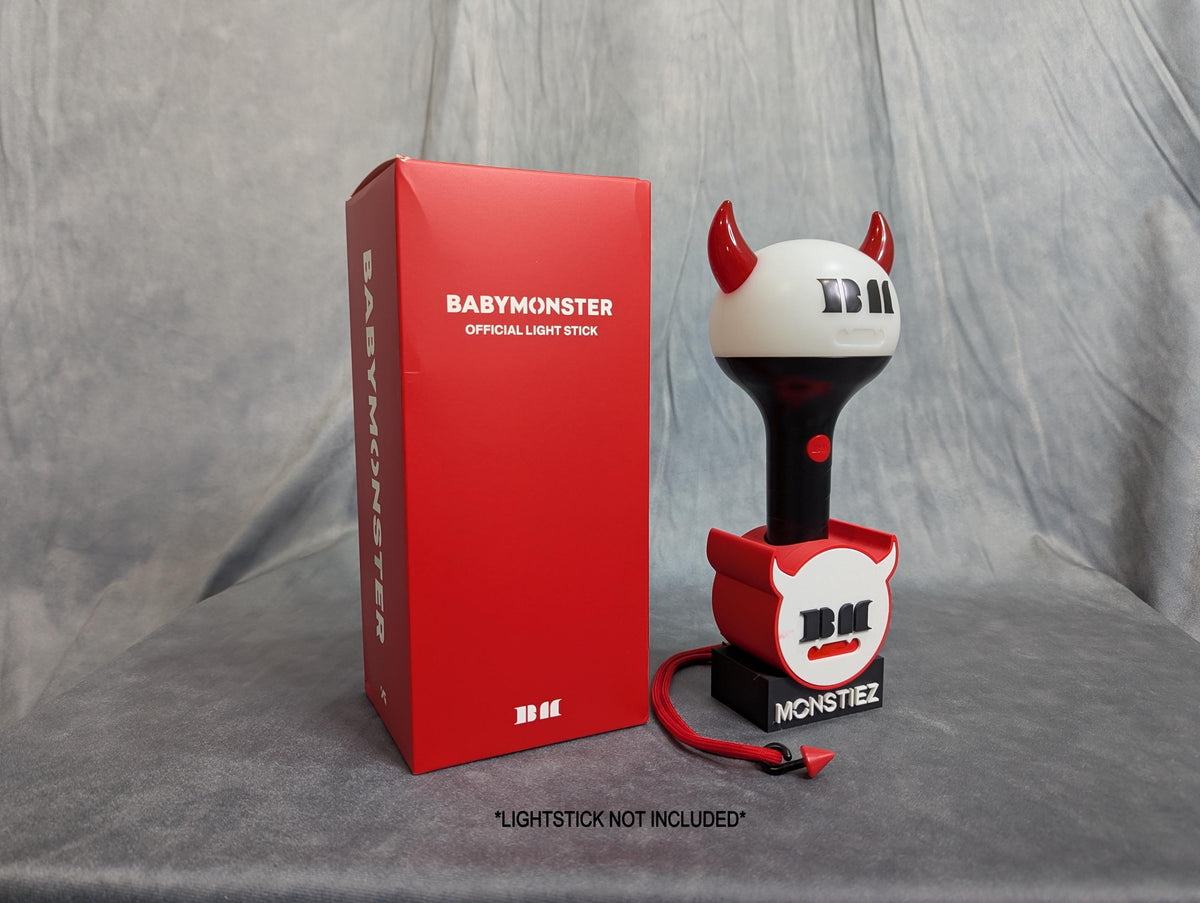 BabyMonster Lightstick Stand: Kpop Merch Display - "MONSTIEZ"