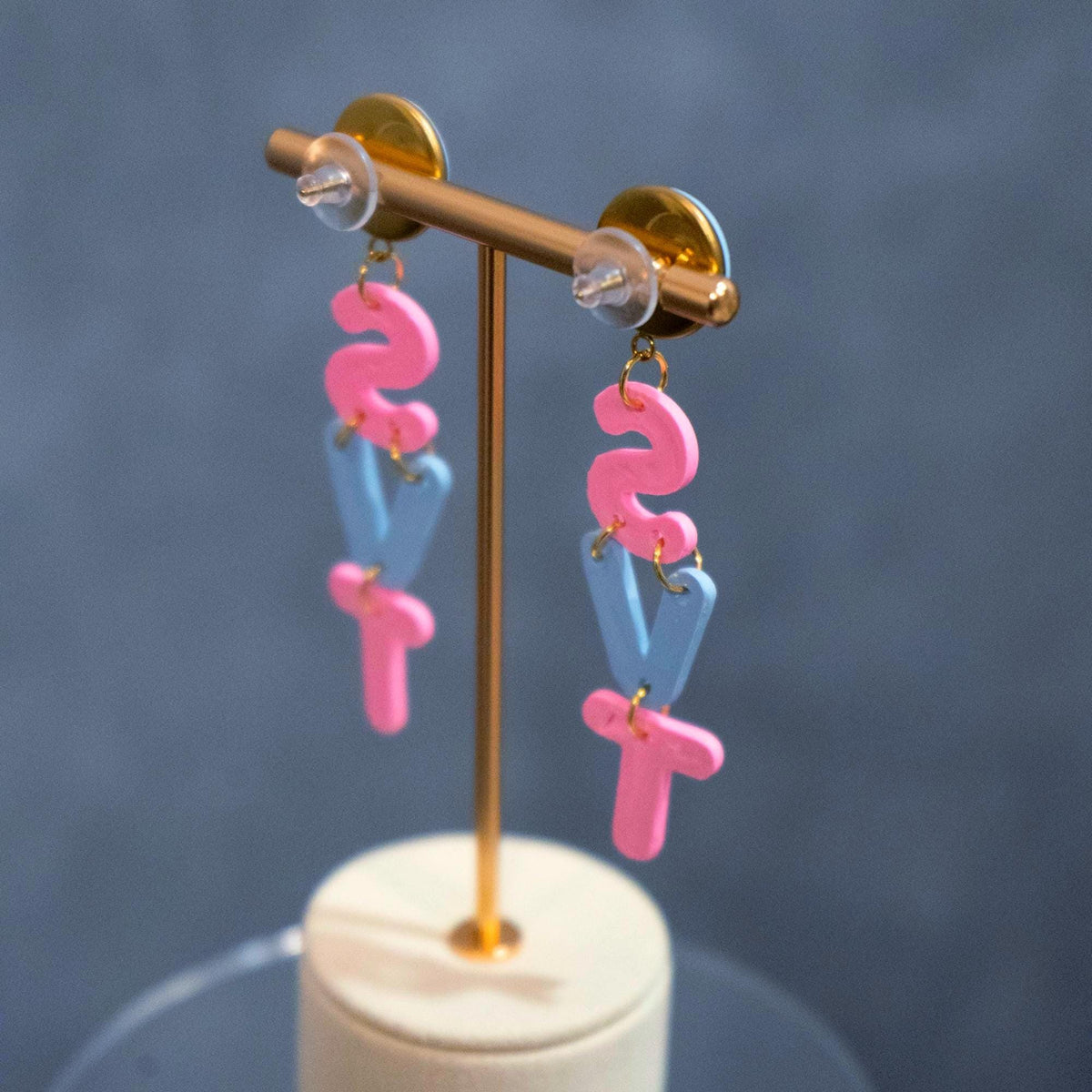 Seventeen Polymer Clay Dangle Earrings —Handmade