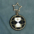 ATEEZ Logo Mini Keychain | Black & Gold K-Pop Charm with Star Clip