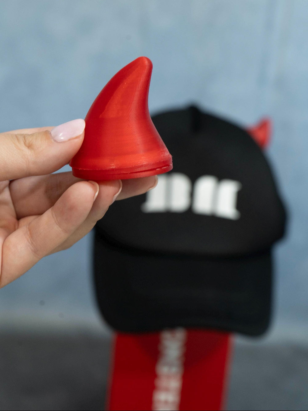 BabyMonster Devil Horns Hat – LED Light-Up K-Pop Concert Hat