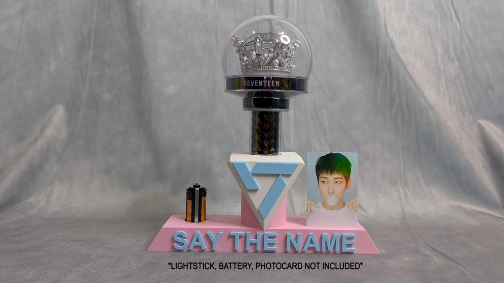 Caratbong V3 Lightstick Stand: Kpop Photo Card & Battery Holder