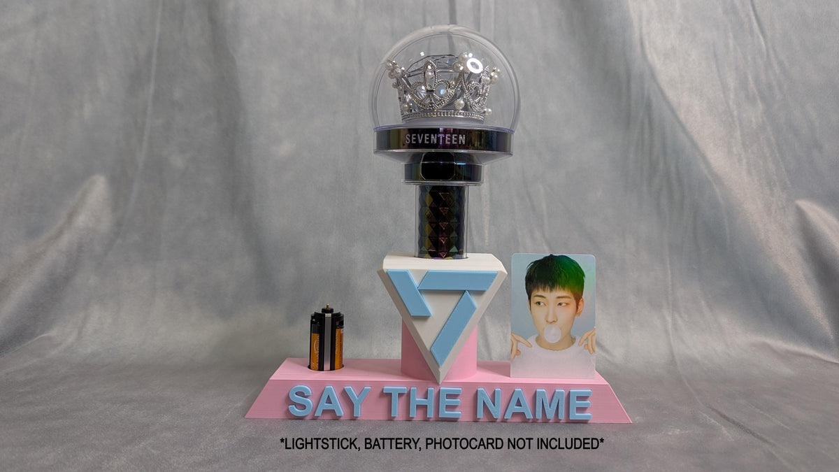 Caratbong V3 Lightstick Stand: Kpop Photo Card & Battery Holder