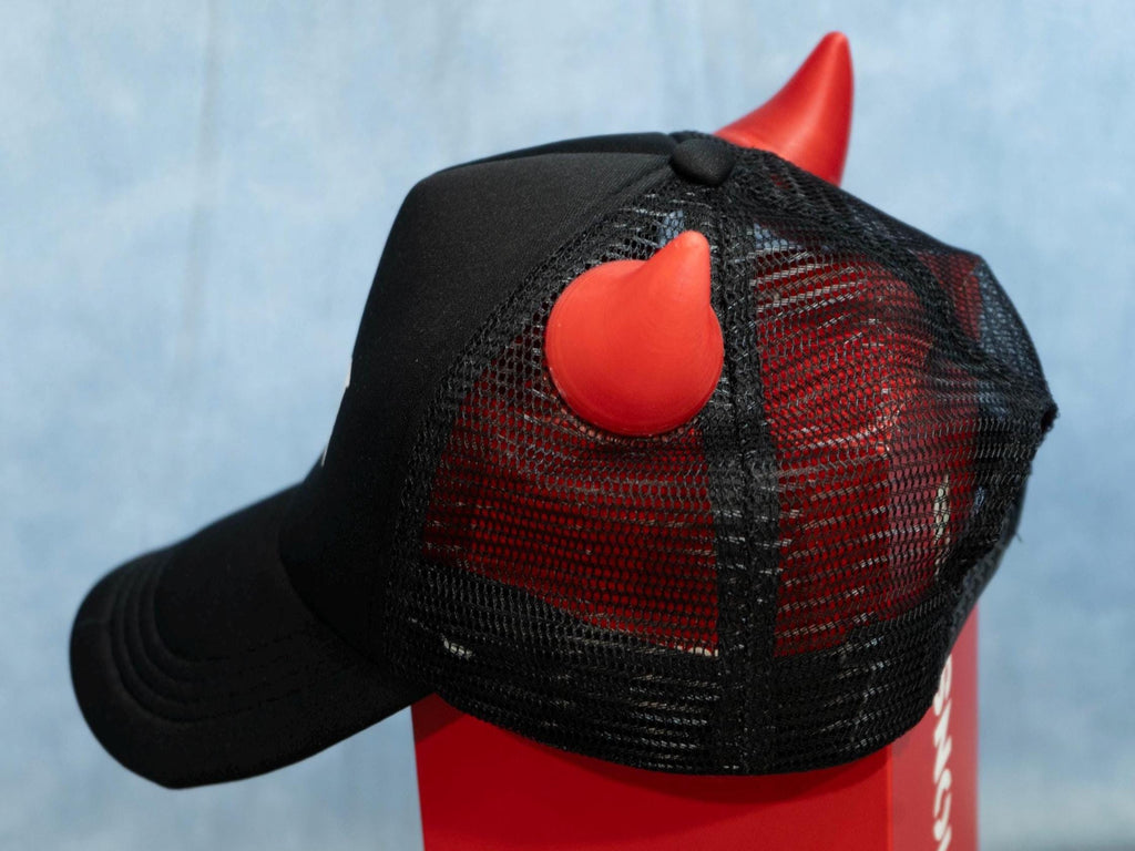 BabyMonster Devil Horns Hat – LED Light-Up K-Pop Concert Hat