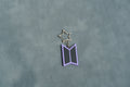 ARMY Mini Keychain | Purple K-Pop Charm with Star Clip