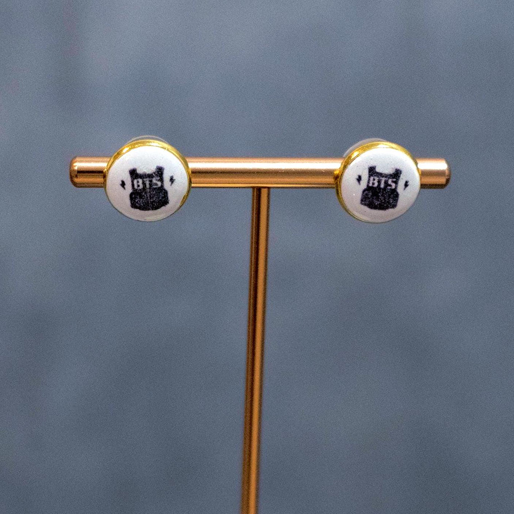 ARMY Polymer Clay Studs Earrings —Handmade