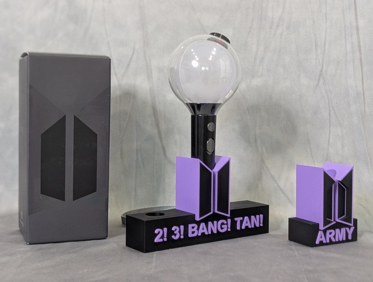ARMY Lightstick Stand with Battery and Photocard Holder