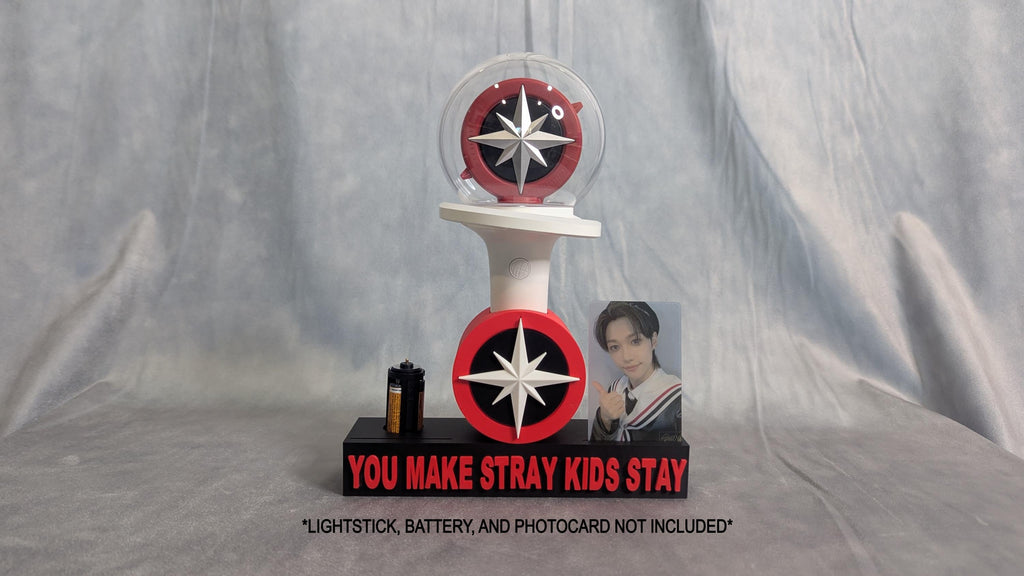 Stray Kids Lightstick Stand V2: Photo Card & Battery Holder
