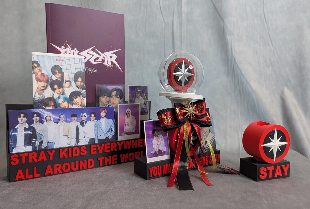 Stray Kids Lightstick Stand V2: Photo Card & Battery Holder