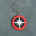 Stray Kids Logo Mini Keychain | Red & Black K-Pop Charm with Star Clip
