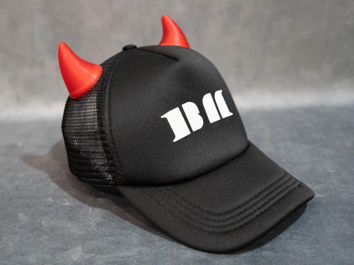 BabyMonster Devil Horns Hat – LED Light-Up K-Pop Concert Hat
