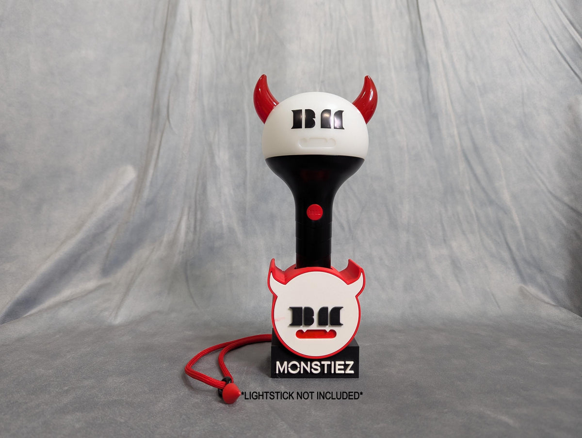 BabyMonster Lightstick Stand: Kpop Merch Display - "MONSTIEZ"